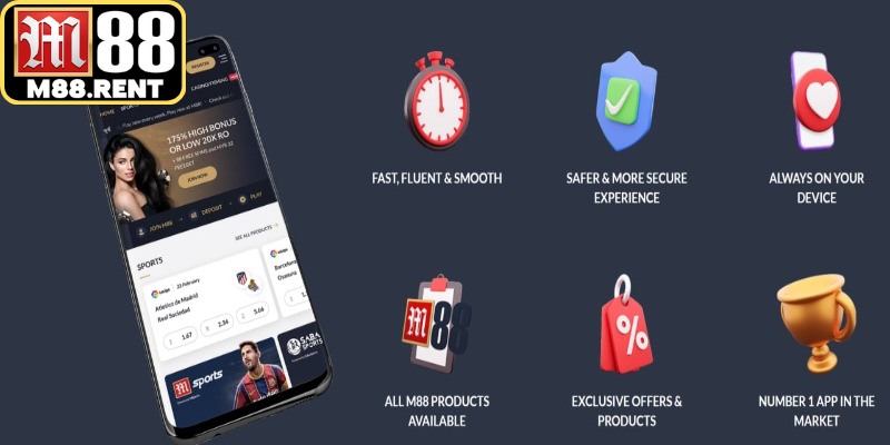Tải app M88 về thiết bị mang lại nhiều lợi ích cho người dùng